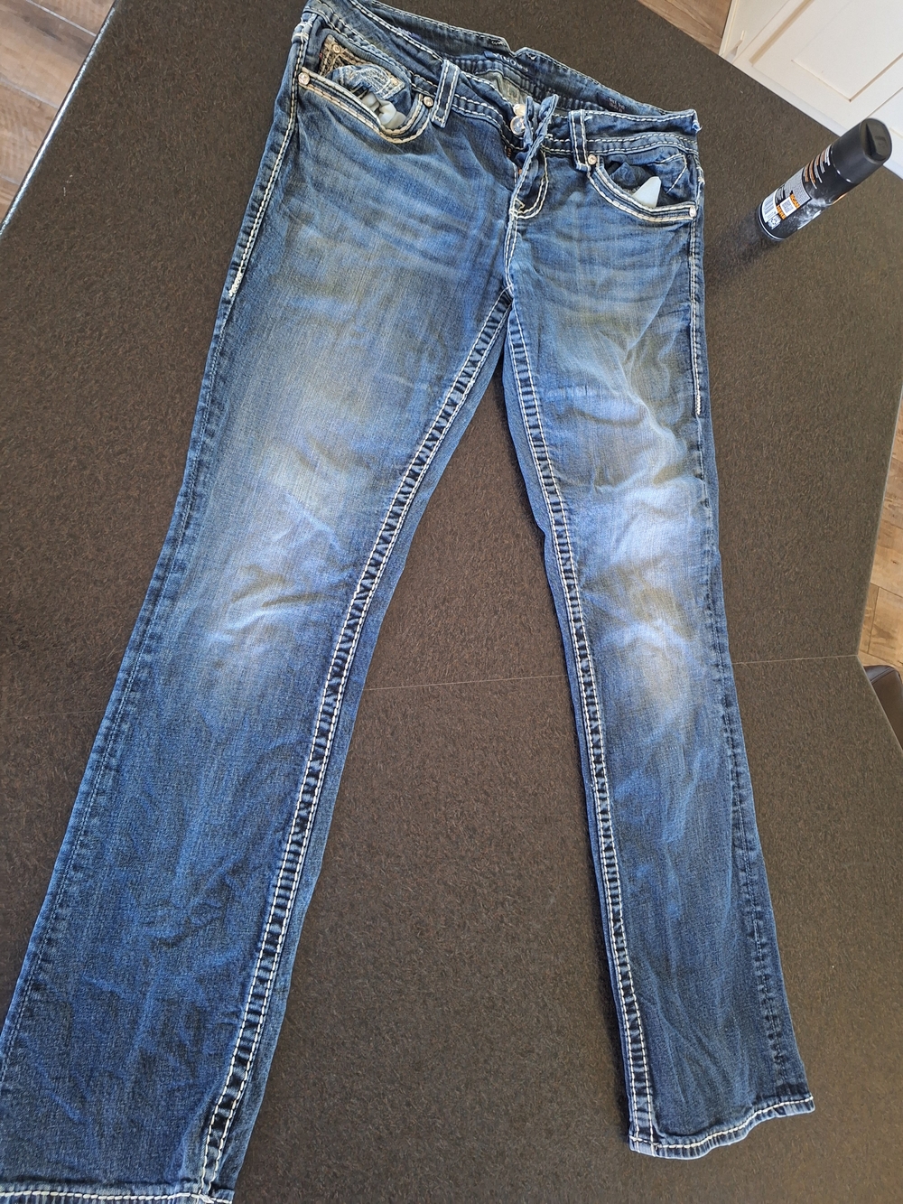 Vigoss Women's Faded Blue Boot Cut Jeans,  Size 10